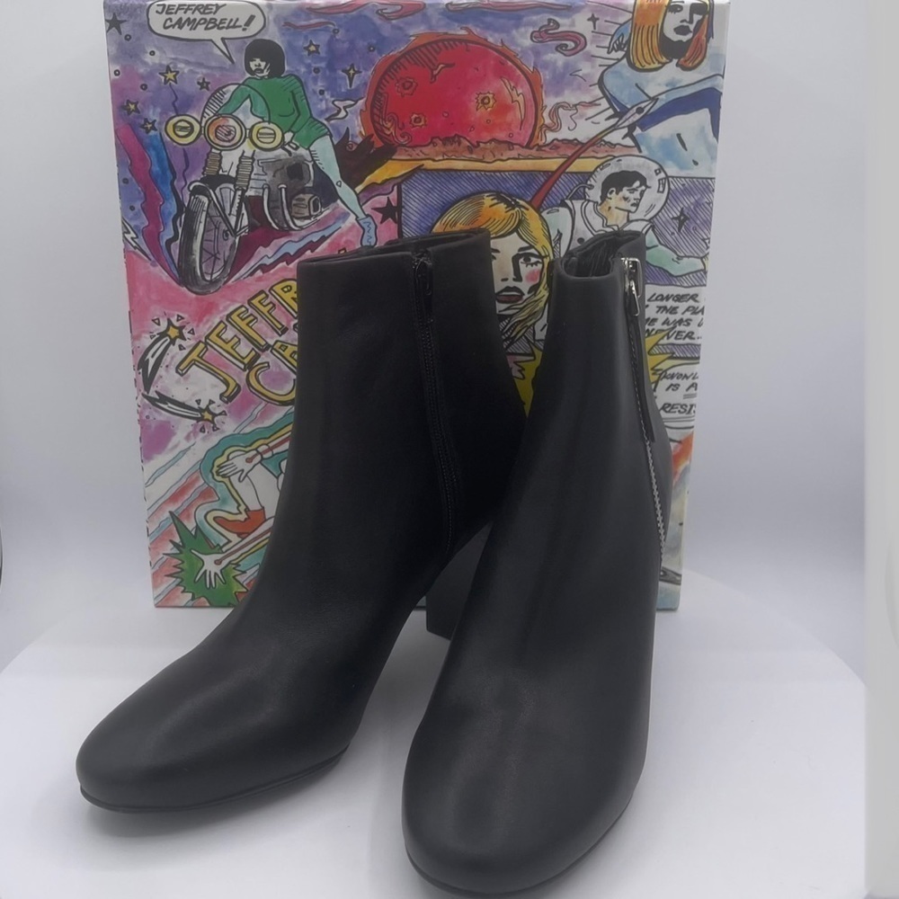 JEFFERY CAMBPELL WOMENS PRIANKA LEATHER BOOTIE, HIGHLY SOUGHT BRAND SIZE 9.5 NWT